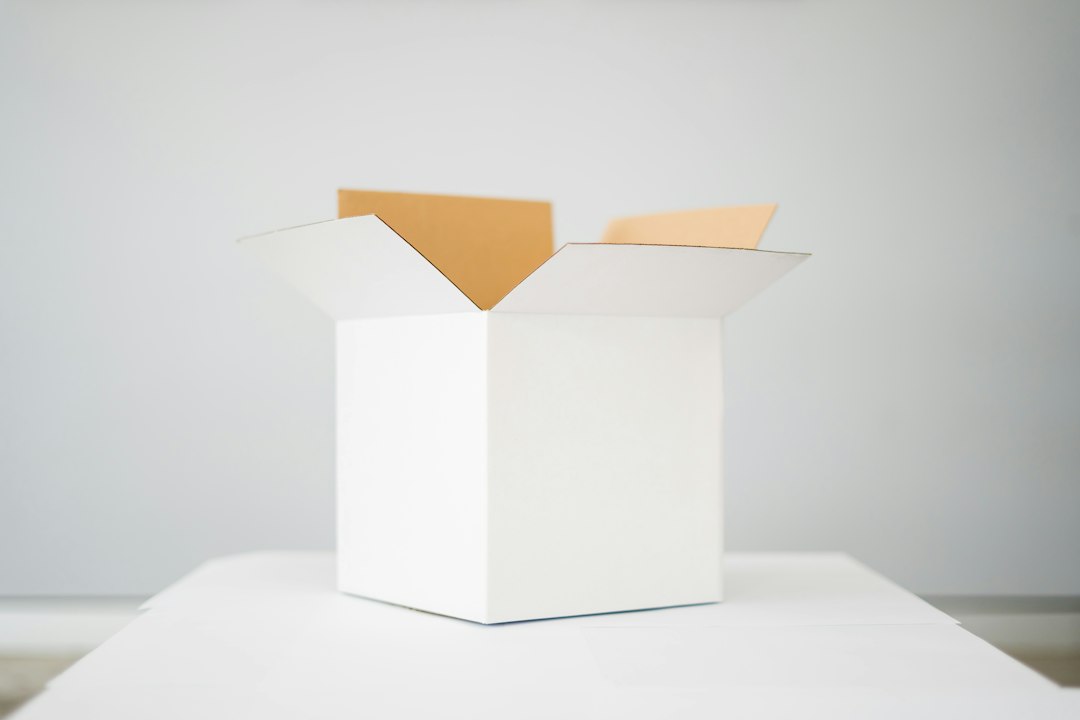 Organised boxes and belongings prepared for storage